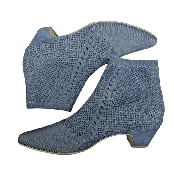 Eileen Fisher Black Stretch Knit Sock Booties Womens Size 9 - Picture 6 of 8